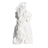 French Floral Splicing  Suspender Design Solid Color